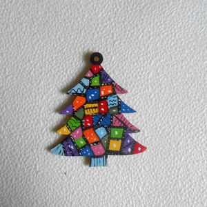 Christmas Wood Ornament Hand made Hand painted